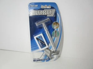 Lord FRESH Premium Safety Razor Merkur Style Head Model L125, Plus 5 Blades - Picture 1 of 2