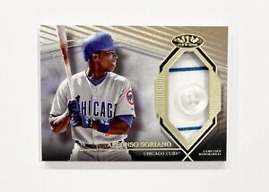 2022 Topps Tier One Game Used Uniform Button Relic /5 Alfonso Soriano Cubs