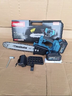 TMAKOTA Motosega a Batteria 12 Mini Motosega Completa 2 batterie 21V 6000 mAh 12 Pollici