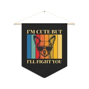 Chihuahua Pennant, funny dog wall decor, Chihuahua gift, gift for dog mom - Picture 1 of 5