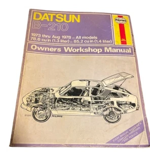 228 Haynes Manual Datsun 120Y 1171cc 1973 - 08/1978 Owners Workshop Manual - Picture 1 of 11