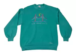 Vintage Crazy Shirts Hawaii San Francisco Crewneck Sweatshirt Size Medium - Picture 1 of 5