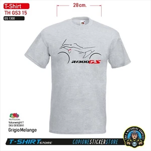 T-SHIRT Maglietta Personalizzata BMW R 1300 GS moto style grigio TH GS3 15 - Picture 1 of 2