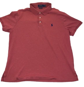 RALPH LAUREN POLO CUSTOM SLIM FIT KNIT TEEN BOYS S/S MUTED RED SHIRT Large - Picture 1 of 4