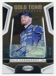 2016 Panini Certified Gold Team Signatures DALE EARNHARDT JR Auto Rare SP #/50