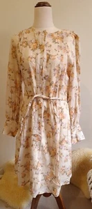Dot & Herbey Ladies 14 Dress Linen Cotton Soft Slow Floral Feminine Parire Lux - Picture 1 of 24