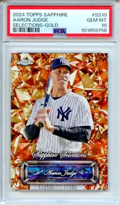 2024 Topps Chrome Sapphire Aaron Judge Selections Gold /50 PSA 10 #SS10 Yankees - Bild 1 von 2