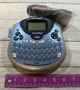 DYMO Letra Tag Label Maker LT-100T QWERTY Keyboard w/ Extra Cartridges TubB8 - Picture 1 of 4