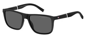 Sunglasses Tommy Hilfiger 2043/S 003 (M9) Matte Black/Grey Polarized CAL.56 - Picture 1 of 4