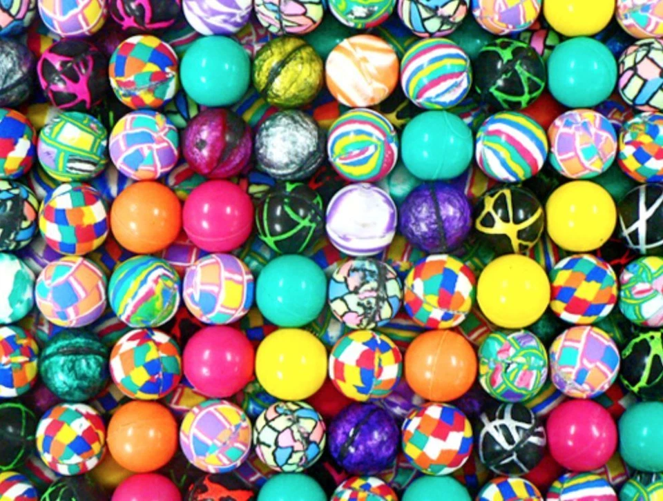 250 27MM SUPERBALLS, HIGH BOUNCE, BOUNCY BALLS, CARNIVALS, SUPER BALL FREE SHIP - Image 1 of 1