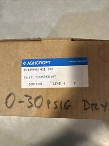 NEW ASHCROFT 45-1259SD-02L PRESSURE GUAGE 451259SD02L 723259321497 - Picture 1 of 6
