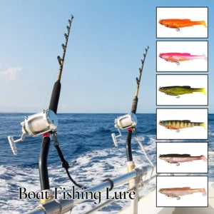 12.5cm/21g Soft Bait Treble Hook Artificial T-tail Treble Swivel Bionic Bait 1x - Bild 1 von 16