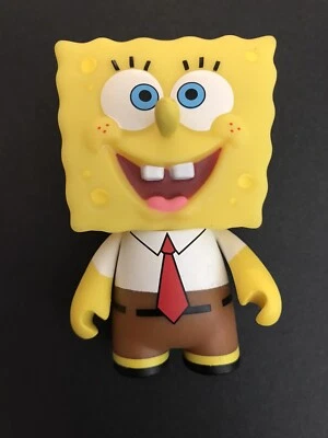 2017 - Kidrobot - Bob Esponja Pantalones Cuadrados Mini Figura Vinilo Nickelodeon Años 90 Foto 1 de 2