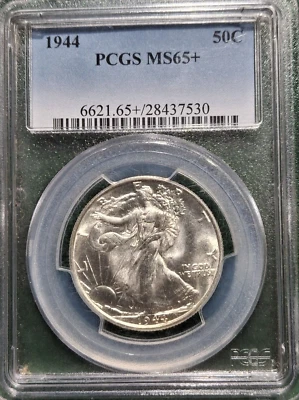 1944 Walking Liberty Half Dollar - PCGS MS65+ - Image 1 of 4