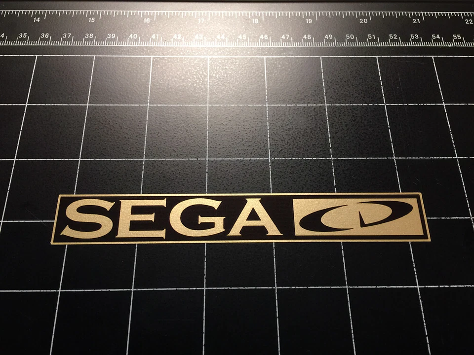 Sega CD sistema de videojuegos logotipo vinilo calcomanía pegatina años 90 vieja escuela Foto 1 de 1
