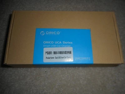Cargador de coche inteligente USB doble Orico UCA-2U-WH - blanco - ¡NUNCA ABIERTO! Foto 1 de 2