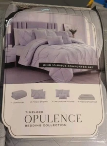 Opulence 10 Stück King Bettdecke + 2 Kissenbezüge 3 Dekokissen 4 Stück Bettwäsche - Bild 1 von 5