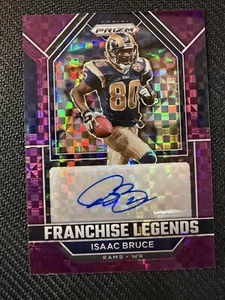 #FL-IB Isaac Bruce 2022 Panini Prizm Auto /49 Franchise Legends Purple Power - Picture 1 of 2