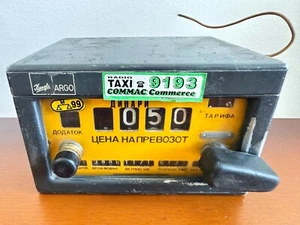 Rare Vintage Kienzle Argo Used Untested Taximeter Taxi Yellow Cab Meter Germany - Picture 1 of 10