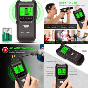 Electronic Metal Wall Stud Finder Scanner AC Wire Detector Smart Sensor 5 in 1 - Picture 1 of 8