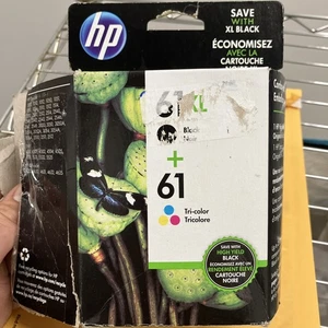 HP 61XL Black & 61 Tri Color Combo Genuine Ink Cartridges Sealed (Expired 2017) - Picture 1 of 5