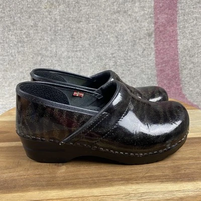 Sanita Professional Clogs Shoes Womens Size 9 EU 40 Glitter Patent Leather Work - Image 1 of 4