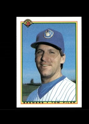 1990 Bowman - Tom Filer #385 - Image 1 of 2