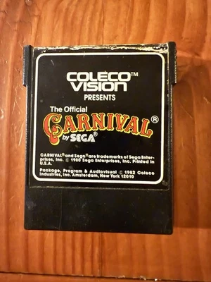 Carnival ColecoVision 1982 Video Game Cartridge Sega Tested Coleco Official - Image 1 of 2