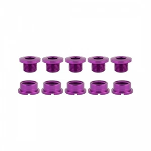 Origin8 Alloy Single Speed Chainring Bolts M8x6mm Bolt / M8x4mm Nut MX/Single - Picture 1 of 1