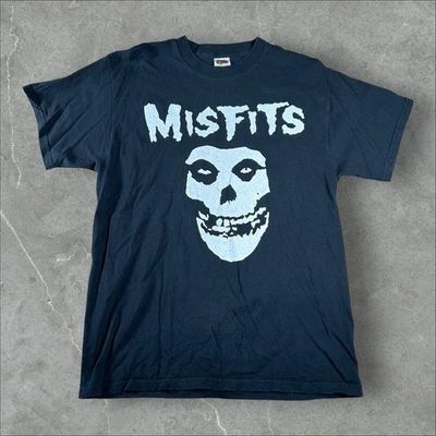 Camisa de Colección Misfits Para Hombres Grande Banda Negra Camiseta Merch Punk Y2K Principios de la década de 2000 Rara Foto 1 de 4