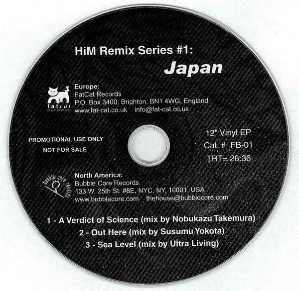 Him Remix Serie Nr. 1: Japan CD UK Fatcat 2002 Promo FB01 - Bild 1 von 1
