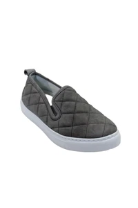 M.Gemi Womens Quilted Textured Slight Platform Slip On Casual Shoes Gray Size EU - Picture 1 of 5