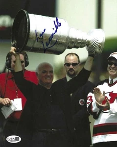 Autographed 8x10 LOU LAMORIELLO New Jersey Devils  photo - w/JSA COA - Picture 1 of 1