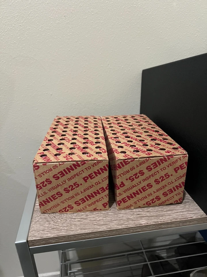 Caja de centavos sin buscar, sin abrir, sellada $25FV - 50 rollos, rara descontinuada Foto 1 de 1