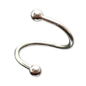 Spirale intrecciata arricciata 12 mm 16 g (1,2 mm) Anello corpo gioielli... - Foto 1 di 9
