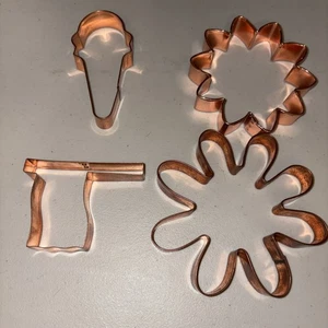 Menge 4 Kupfer Ausstechformen - Bild 1 von 5