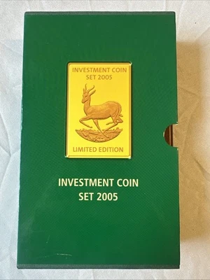 Investment Coin Set 2005 Springbock Limited Edition Goldmünzen 5000 Stück rarrr - Bild 1 von 4