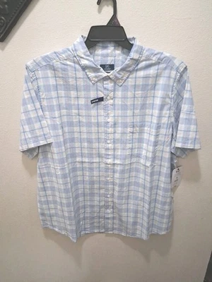 Camisa de vestir top de popelina manga corta George talla 2X 50-52 para hombre nueva con etiquetas Foto 1 de 4