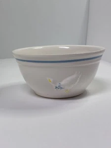 Vintage McCoy Country Goose 6” Cottage Farmhouse White Ceramic Mixing Bowl - Picture 1 of 8