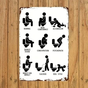 Blechschild Toilette Benutzung Klo Kloschild 30x20cm Retro Vintage TE421 - Bild 1 von 1