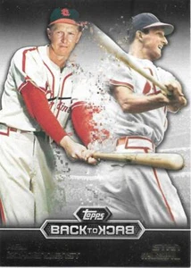 2016 Topps RED SCHOENDIENST & STAN MUSIAL Back to Back -CARDINALS - B2B-9 - Imagen 1 de 1