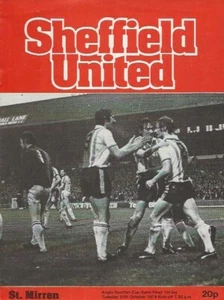 Sheffield United v St Mirren Anglo Scottish Cup Semi Final 1st Leg 30/10/79 - Picture 1 of 9