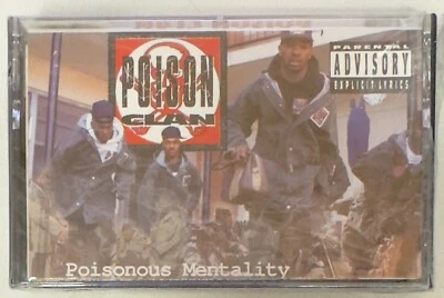 BRAND NEW SEALED CASSETTE~POISON CLAN POISONOUS MENTALITY~OG 1992 GANGSTA RAP - Image 1 of 2