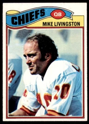 1977 Topps Mike Livingston Football Card Kansas City Chiefs #58 - Image 1 of 2