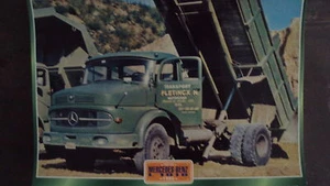 CARTE FICHE CAMION PORTEUR MERCEDES BENZ L 1918 1965 - Imagen 1 de 1
