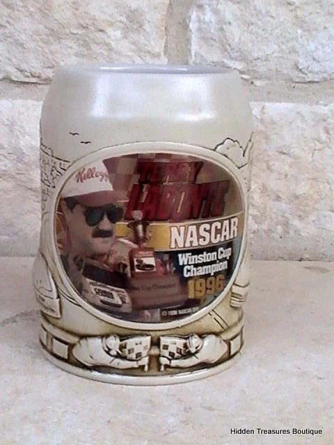 Terry Labonte NASCAR Kellogg's 1996 Winston Cup Champion Stein Mug Raised - Image 1 of 1