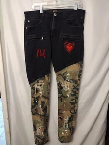 Jeans Kleep negro y camuflaje cintura 34 - Imagen 1 de 8