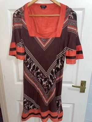 Vestido Miss Sixty Diamond para mujer mediano naranja/marrón hasta la rodilla (excelente estado) Foto 1 de 4