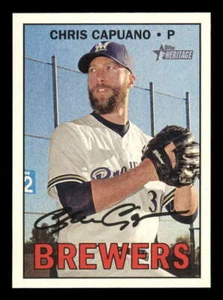 2016 Topps Heritage High Number #618 Chris Capuano NM-MT Brewers - Picture 1 of 1