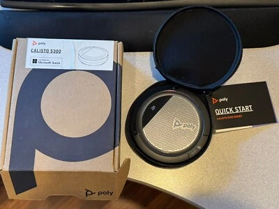 Poly Calisto 5300 TEAMS CERTIFIED (NEW IN BOX) 215437-01 Bluetooth Speakerphone  - Image 1 of 2